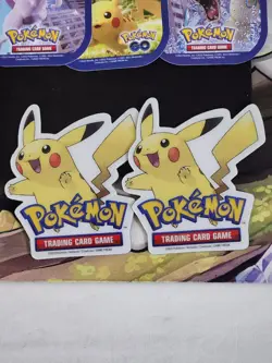 Pokemon TCG Miscellaneous Lot! TCG Metal Coin, Magnets Stickers Go Charizard Tin - Image 2