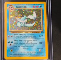 Pokemon TCG Vaporeon Jungle 12/64 Holo Rare 1999 Wizards Stage 1 80HP - Image 1