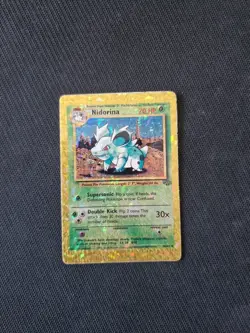 Prism Vending Machine Holo Nidorina Jungle 40/64 Pokemon Sticker Never Pealed - Image 1