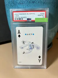 Lugia PSA 10 Pokemon Silver Version Playing Card Ace of Spades 249 Poker Low Pop - Image 1