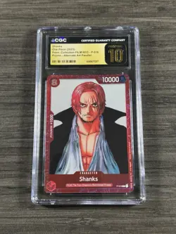 One Piece Film RED Premium Collection Shanks P-016 CGC 10 PRISTINE One Piece Tcg - Image 1