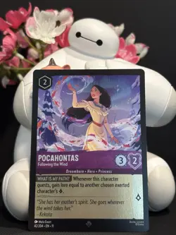 Disney Lorcana - Pocahontas, Following the Wind - Winterspell - COLD FOIL - Image 1