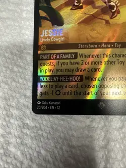 #20 Jessie - Lively Cowgirl - Super Rare -2026 Lorcana Wilds Unknown - Image 5