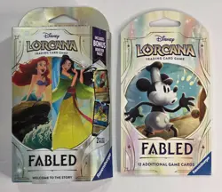 LORCANA Fabled 2025 SEALED Starter Deck & Booster Pack DISNEY TCG - Image 1