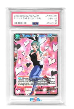2020 DBS Card Game Bulma The Bunny Girl #BT10-011 PSA Gem MT 10 - Image 1