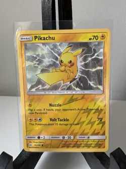 Pikachu REVERSE HOLO card 66/236 Sun & Moon Cosmic Eclipse 2019 Pokemon TCG NM - Image 1