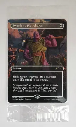 Sealed THANOS Magic The Gathering PSA Mag PROMO Card Swords To Plowshares - Image 1