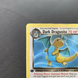 Pokemon Dark Dragonite TCG 1st Edition Non-Holo Card 22/82 - Image 2