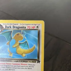 Pokemon Dark Dragonite TCG 1st Edition Non-Holo Card 22/82 - Image 3