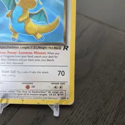 Pokemon Dark Dragonite TCG 1st Edition Non-Holo Card 22/82 - Image 4