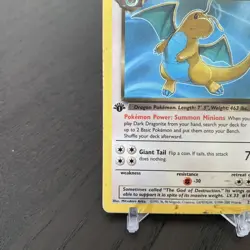 Pokemon Dark Dragonite TCG 1st Edition Non-Holo Card 22/82 - Image 5