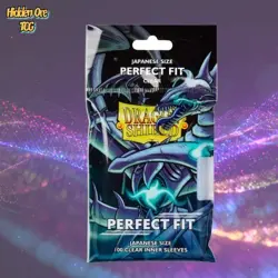 (1) Dragon Shield Perfect Fit Clear Japanese Size 100ct Inner Card Sleeves - Image 1