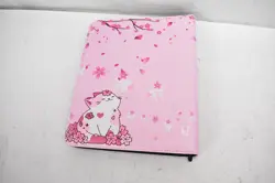 9-Pocket 3-Ring Card Binder Pink Faux Leather With Zipper Standard - Image 5