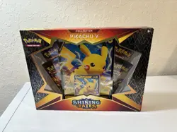 Pokemon TCG: Shining Fates Pikachu V Collection Box: NEW FACTORY SEALED - Image 1