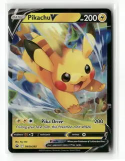 SWSH: Sword & Shield Promo Cards #SWSH285 Pikachu V Lightly Played (LP) - Image 1