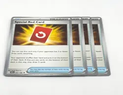 x4 Special Red Card 082/086 Chaos Rising Uncommon Mega Evolution Playset - Image 1