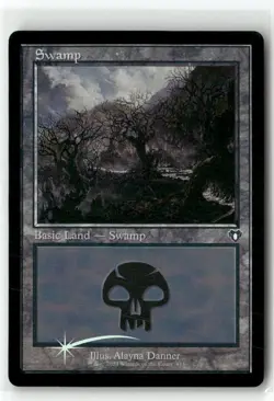 Swamp (443) (Retro Frame) 443 Commander Masters Magic: The Gathering Foil NM - Image 1