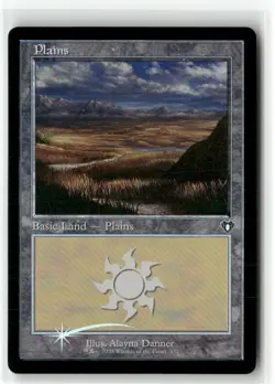 Plains (437) (Retro Frame) 437 Commander Masters Magic: The Gathering Foil NM - Image 1