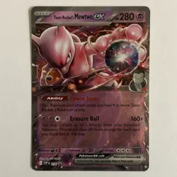 Pokemon TCG Team Rocket's Mewtwo Ex SVP 216 Black Star Promo NM Single! - Image 1