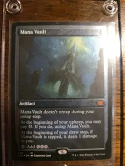 MTG Mana Vault Foil Etched Double Masters 2022 2X2 Magic The Gathering LP - Image 1