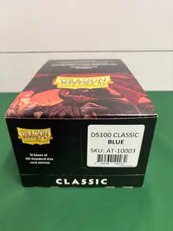 Dragon Shield Classic Blue Display - 10 Boxes Of 100 Protective Sleeves - Image 1