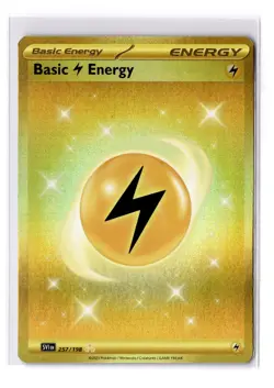 Basic Lightning Energy (Hyper) - 257/198 SV Base Set Hyper Rare - POKEMON TCG - Image 1