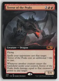 Terror of the Peaks (Extended Art) LP 369 Core Set 2021 MTG - Image 1