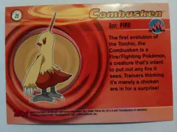 Pokemon Combusken Topps Advanced Foil #25 Damaged - Image 2