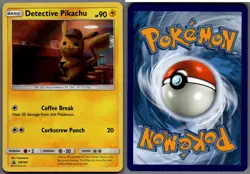 2019 Pokemon, Sun & Moon Promos, #SM190 Detective Pikachu, Holo Black Star Promo - Image 1