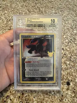 2021 Pokemon Celebrations 25th Anniversary Umbreon #17 Gold Star BGS 10 PRISTINE - Image 1
