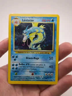 Leviator 6/102 Holo Rare Pokemon Base Set BS 1999 NM Vintage French MP - Image 1
