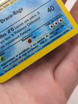 Leviator 6/102 Holo Rare Pokemon Base Set BS 1999 NM Vintage French MP - Image 4