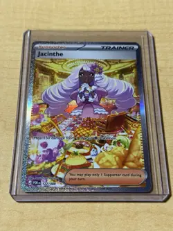 Pokemon Jacinthe Trainer-Full Art Holo 122/088-DAY1 Protected With- ULTRAPROS - Image 1