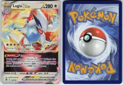 Lugia VSTAR 139/195 Holo VSTAR Rare Silver Tempest Pokemon Near Mint - Image 2