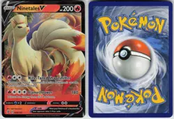 Ninetales V 026/192 Holo V Rare Rebel Clash Pokemon Near Mint - Image 2