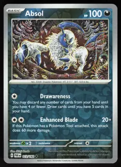 Absol 113/182 Uncommon Paradox Rift Pokemon Reverse Holo Near Mint - Image 1