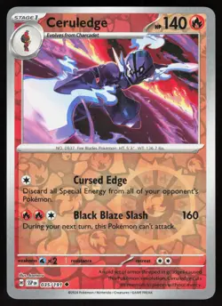 Ceruledge 035/191 Uncommon Surging Sparks Pokemon Reverse Holo Near Mint - Image 1