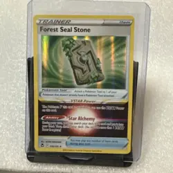 Forest Seal Stone NM 156/195 Swsh12: Silver Tempest Pokemon TCG Holo - Image 1