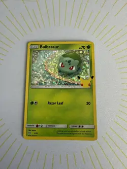 Pokemon TCG - Bulbasaur McDonald's 25th Anniversary Promo 1/25 Holo - HP - Image 2