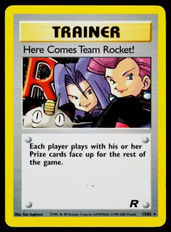 Here Comes Team Rocket! - Unlimited Holo 15/82 Holo Rare Pokemon Team Rocket NM - Image 1