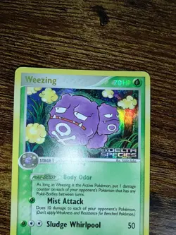 Pokemon Ex Delta Species Weezing 33/113 Reverse Holo Stamped LP - Image 3