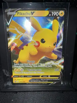 Pokemon Shining Fates Black Star Promo Pikachu V 61 NM - Image 1