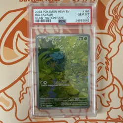 Bulbasaur 166/165 SV 151 Illustration Rare PSA 10 - Image 1