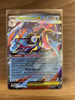 Mega Greninja ex 22/86 Double Rare Pokemon Chaos Rising ME04 NM B - Image 1