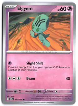Elgyem 040/086 - SV: Black Bolt Normal NM Pokemon TCG - Image 1