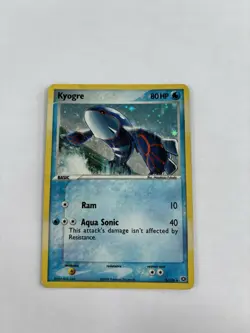 Pokemon TCG Kyogre 6/106 EX Emerald Holo Rare 2005 English HP/DMG - Image 1