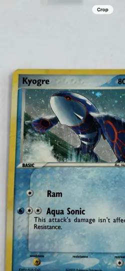 Pokemon TCG Kyogre 6/106 EX Emerald Holo Rare 2005 English HP/DMG - Image 4