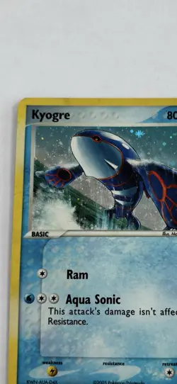 Pokemon TCG Kyogre 6/106 EX Emerald Holo Rare 2005 English HP/DMG - Image 5