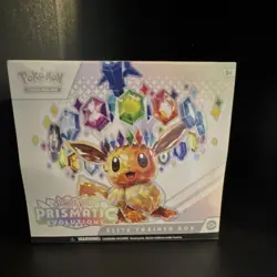 Pokemon TCG Prismatic Evolutions Elite Trainer Box Sealed In Hand - Image 1