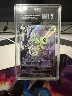Pokemon Celebi V Alt Full Art 245/264 Fusion Strike TAG 9 - Image 1
